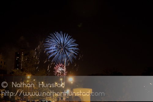 Minneapolis fireworks on 4 July 2010